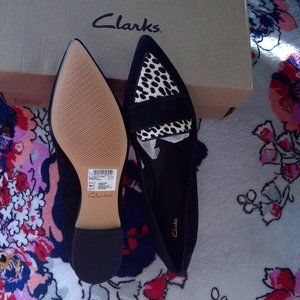 NEW CLARKS ANIMAL PRINT  LAINA15 POINTED TOE LOAFER2